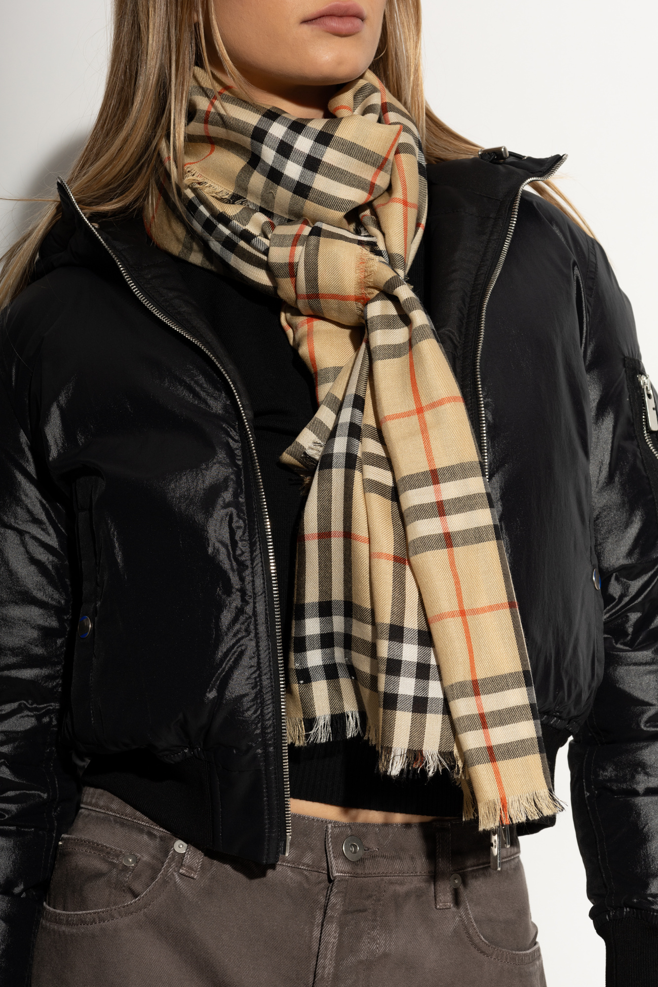 Burberry Scarf with check pattern | Men's Accessories | Vitkac